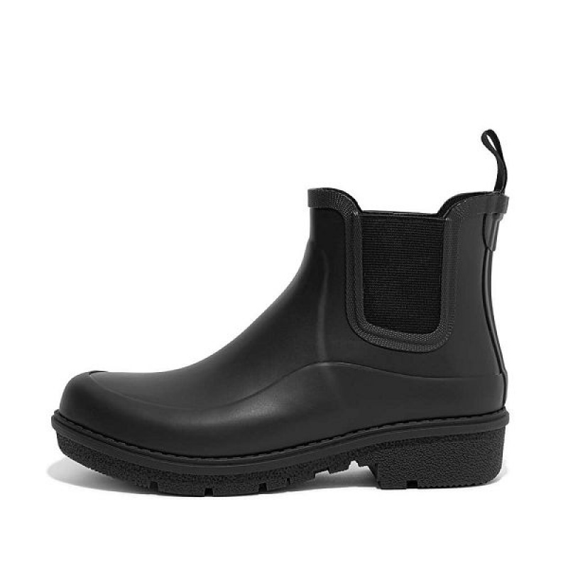 FitFlop Wonderwelly Chelsea Women\'s Rain Boots Black | 217NJAGBD