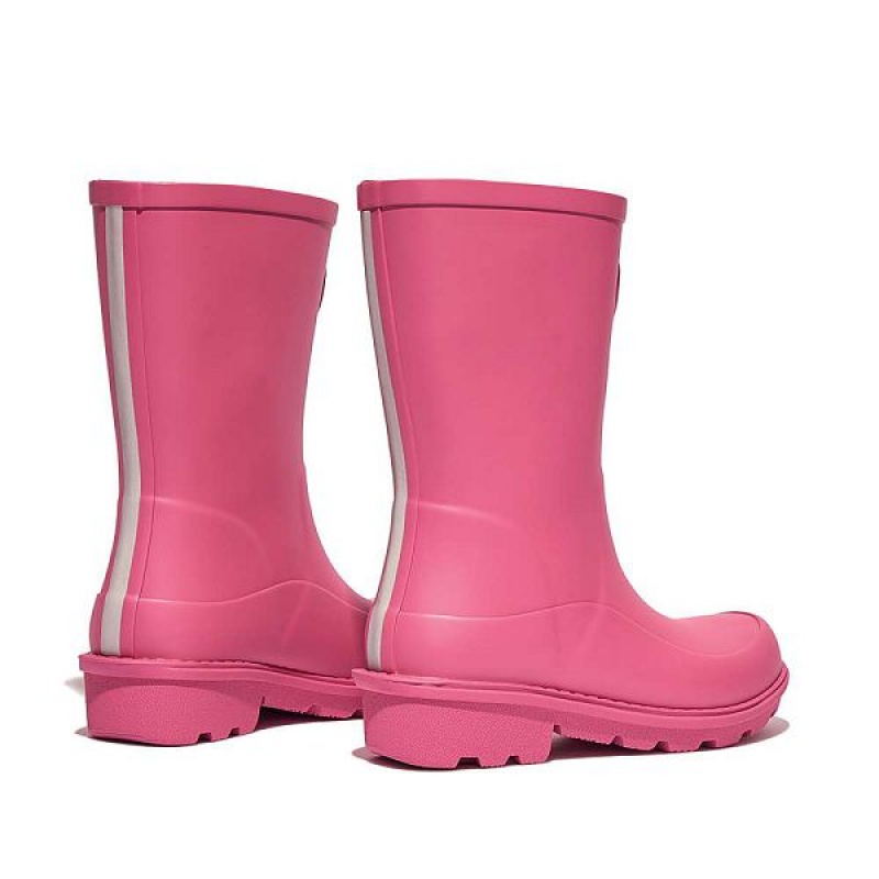 FitFlop Wonderwelly Junior Ergonomic Wellington Kids' Rain Boots Pink | 183FNOAXQ