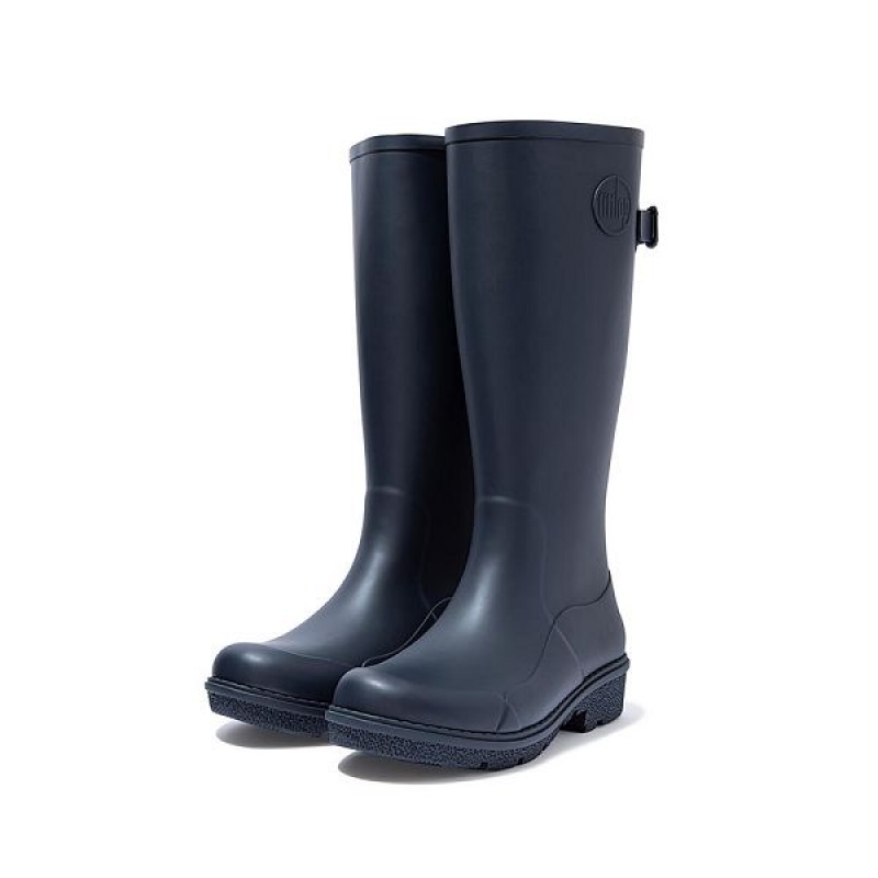 FitFlop Wonderwelly Tall Women's Rain Boots Navy | 315RXVBID