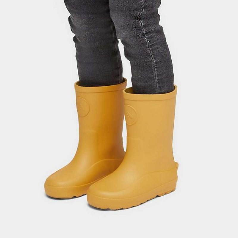 FitFlop Wonderwelly Toddler Ergonomic Kids' Rain Boots Yellow | 715RUHTYZ