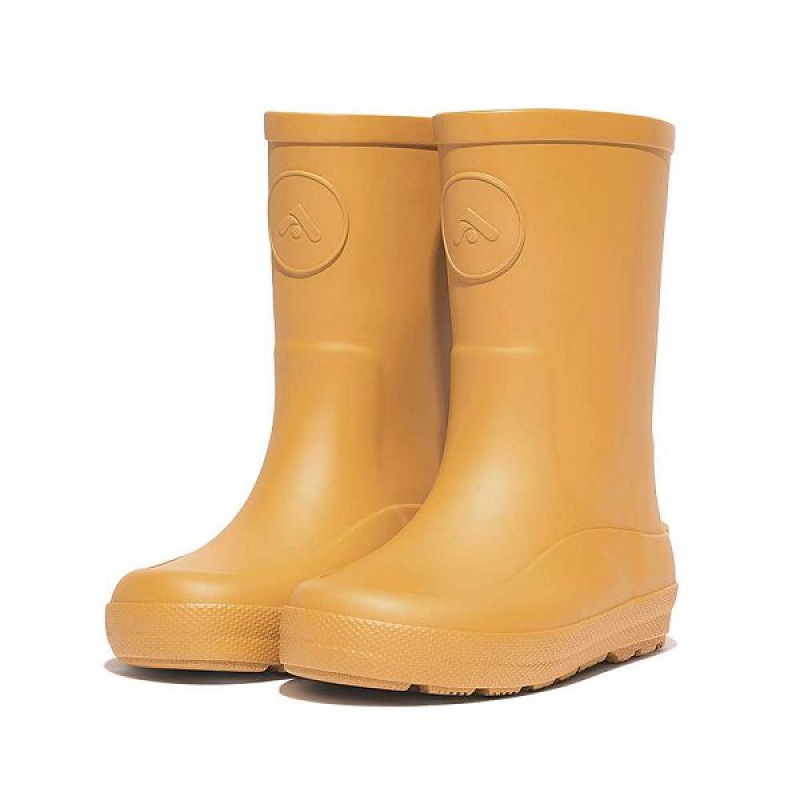 FitFlop Wonderwelly Toddler Ergonomic Kids' Rain Boots Yellow | 715RUHTYZ