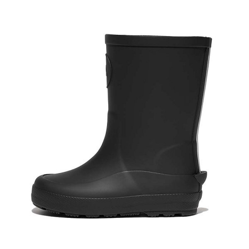 FitFlop Wonderwelly Toddler Ergonomic Kids\' Rain Boots Black | 497ORVHBQ