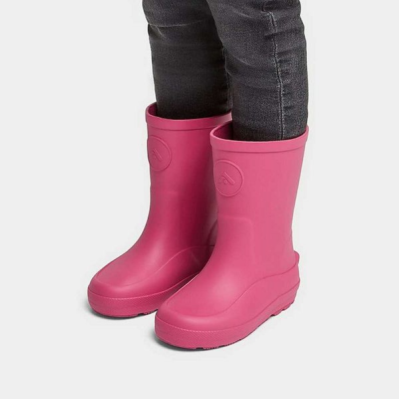 FitFlop Wonderwelly Toddler Ergonomic Kids' Rain Boots Pink | 468TNCYSL